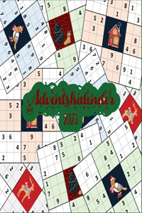 AdventsKalender 2023 Herausforderungen, Das tätigkeitsbuch Sudoku um bis Weihnachten zu warten