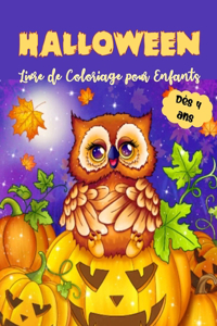Halloween Livre de Coloriage pour Enfants Dès 4 ans