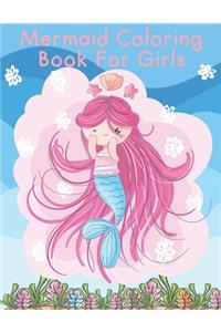 Mermaid Coloring Book For Girls