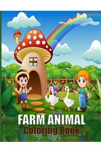 Farm Animal Coloring Book