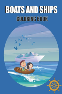 Boats and Ships Coloring Book