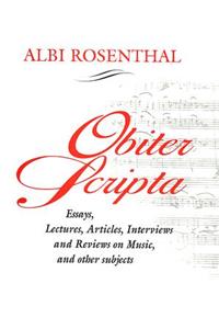 Obiter Scripta