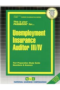 Unemployment Insurance Auditor III/IV