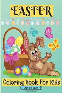 Easter Coloring Book For Kids Ages 2-6 years