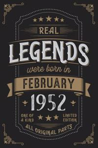 Real Legendes were born in February 1952