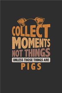 Collect Moments Not Things Unless Those Things Are Pigs