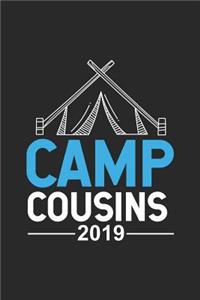 Camp Cousins 2019: Summer Camp Activity Book With Prompts, Trendy Camping Outdoor Notebook, Summertime Family Reunion Draw and Write Journal