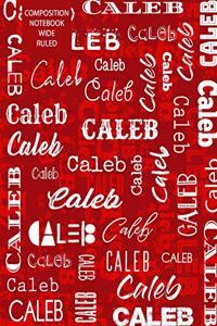 Caleb Composition Notebook Wide Ruled