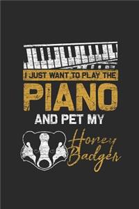 I Just Want To Play The Piano And Pet My Honey Badger