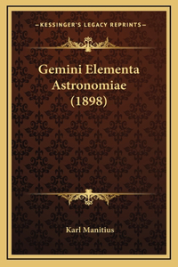 Gemini Elementa Astronomiae (1898)