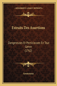 Extraits Des Assertions