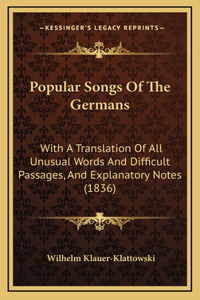 Popular Songs Of The Germans