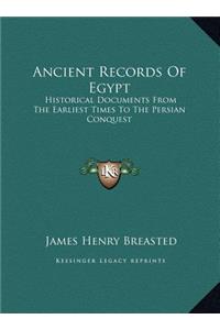 Ancient Records of Egypt