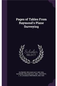 Pages of Tables From Raymond's Plane Surveying