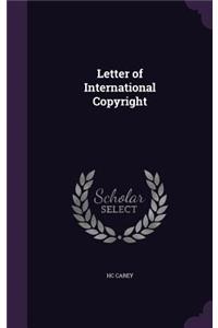 Letter of International Copyright