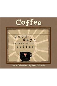 Coffee 2019 Deluxe Wall Calendar