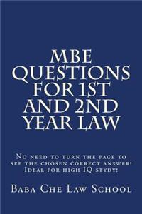 MBE Questions For 1st and 2nd Year Law