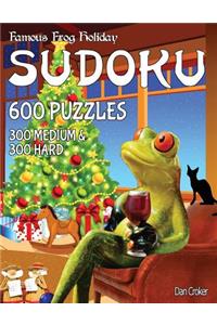 Famous Frog Holiday Sudoku 600 Puzzles, 300 Medium and 300 Hard