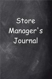 Store Manager's Journal Chalkboard Design