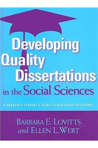 Developing Quality Dissertations in the Social Sciences