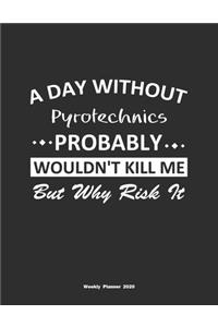 A Day Without Pyrotechnics Probably Wouldn't Kill Me But Why Risk It Weekly Planner 2020