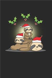 Christmas Sloth Tree Notebook