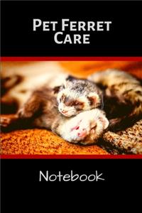 Pet Ferret Care Notebook