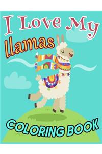I Love My llama COLORING BOOK