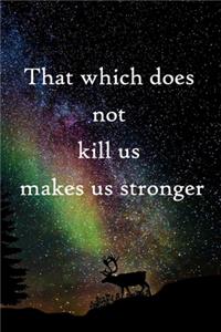 That which does not kill us makes us stronger