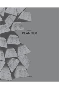 Undated Gray Planner