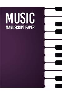 Wide Staff Manuscript Paper