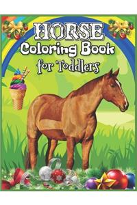 Horse Coloring Book for Toddlers