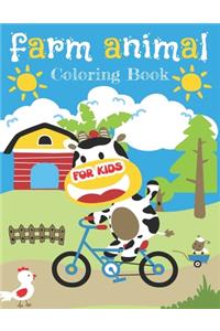 Farm Animal Coloring Book For Kids