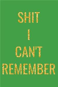 Shit I Can't Remember