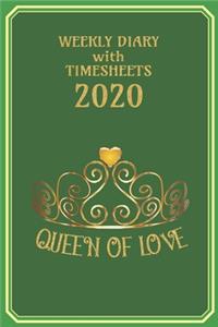 Weekly Diary with TimeSheets 2020