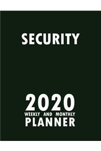 Security 2020 Weekly and Monthly Planner