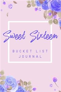 Sweet Sixteen Bucket List Journal