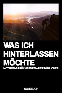 Was Ich Hinterlassen Möchte