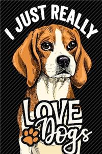 I Just Really Love Dogs Lined Journal Notebooks