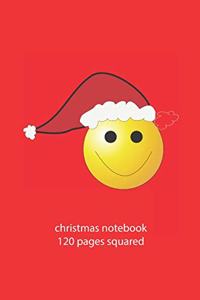 christmas notebook 120 pages squared