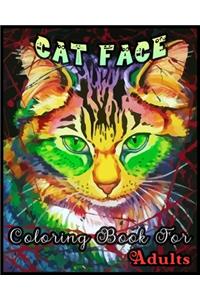 CAT FACE Coloring Book for Adults