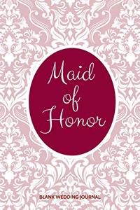 Maid of Honor Small Size Blank Journal-Wedding Planner&To-Do List-5.5