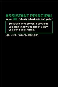 Notebook Assistant Principal Definition