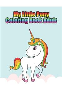 my little pony coloring book adult