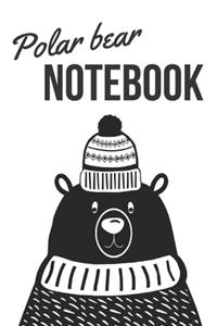 Polar Bear - Notebook: Polar bear gifts for women - Lined notebook/journal/composition book