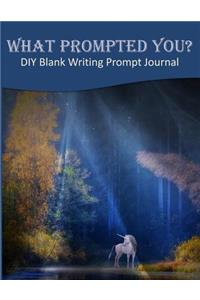 What Prompted You? DIY Blank Writing Prompt Journal