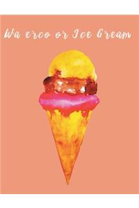 Watercolor ice cream