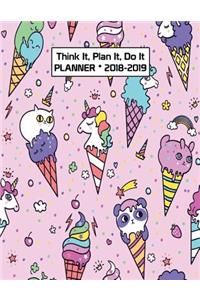 Think It, Plan It, Do It Planner 2018-2019