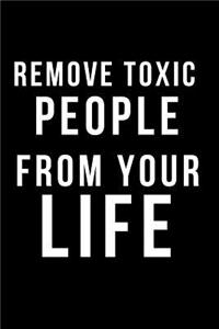 Remove Toxic People from Your Life