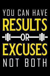 You Can Have Results or Excuses Not Both
